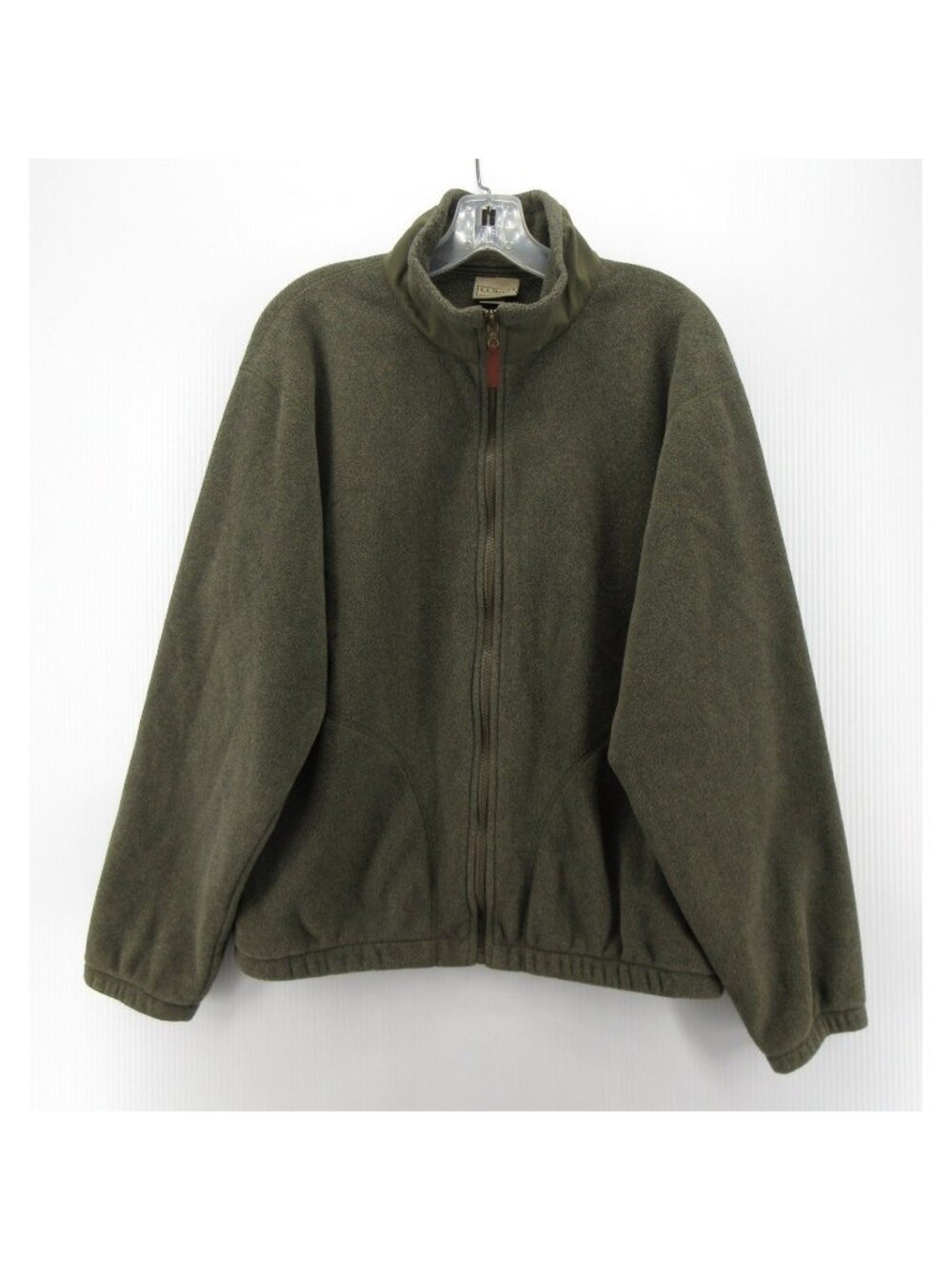 VINTAGE LL Bean Jacket Small Fleece Bomber Coat Full Zip USA Made 90s